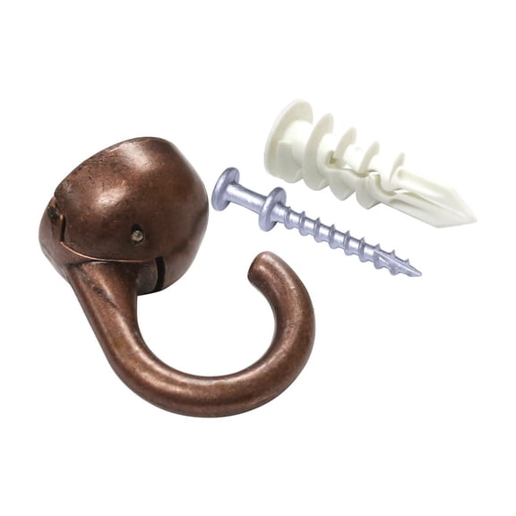 Hangman Small Bronze Metal 2 in. L Ceiling Hook 20 lb 1 pk, Each