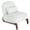 White, variant on CQSXDA Velvet Accent Chair with Solid Wood Legs for Bedroom and Living Room, Armless Reading Chair, Green