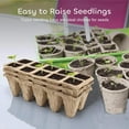 thumbnail image 5 of Cells Peat Pots Seed Starter Trays,  Biodegradable Seedling Pots Germination Trays, Organic Plant Starter Kit with 15 Pcs Plant Labels, 5 of 6