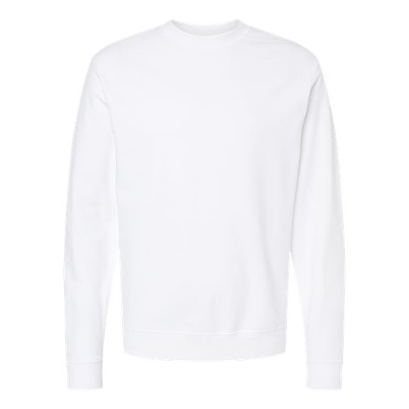 Independent Trading SS3000 Midweight Crew Neck Sweatshirt-White-3X