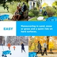 thumbnail image 3 of Creative Outdoor Foldable Wagon with Canopy and All Terrain Wheels, 150lbs Weight Capacity, Blue, 3 of 9