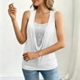 thumbnail image 4 of Erwazi Solid Sparkly Tank Top for Women Sequin Sleeveless V Neck Tops, 4 of 9