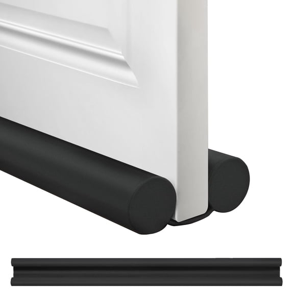 UHIAGREE Under Door Draft Stopper,36.6'' Weather Stripping Draft Stopper for Bottom of Door(Black)
