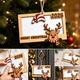 thumbnail image 2 of 2026 Christmas Cash Photo Frame Ornament, Dual-Use Wooden Hanging Decor with Slot for Photo or Cash, Festive Keepsake for Xmas Tree and Holiday Gift Giving, 2 of 7