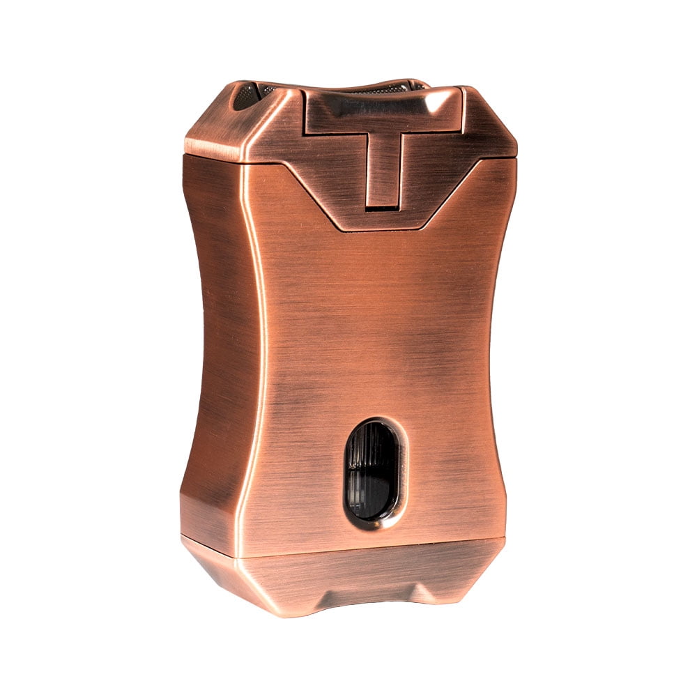 Lotus Emperor Quad Torch Table Lighter Copper and Brown