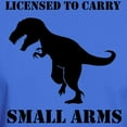 thumbnail image 3 of CafePress - Licensed To Carry Small Arms T Rex Dinosaur T Shir - Men's Classic Graphic Cotton T-Shirt, 3 of 4