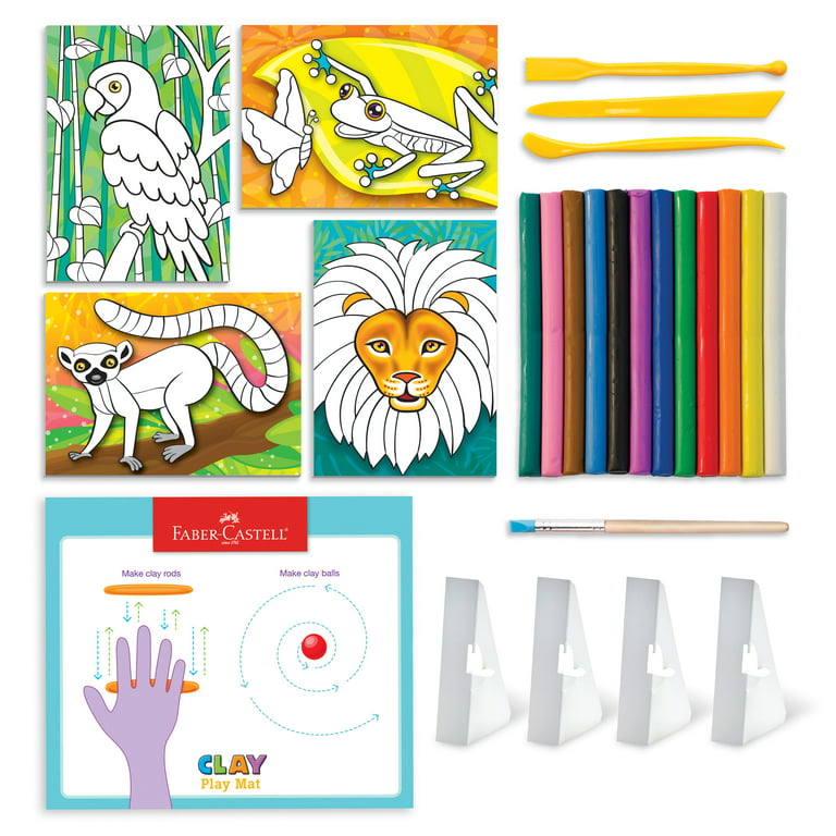Faber-Castell Color in Wall Mural - Peel and Stick Coloring Poster Kit for  Kids, Coloring Art Projects for Kids Ages 6-8+
