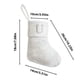 thumbnail image 3 of Media Navideña Personalizada con Letras Bordadas: Calcetín de Chimenea de Seda Blanca Brillante de 23 Cm para Decoración Navideña y Regalos., 3 of 6