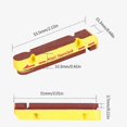 thumbnail image 3 of 1 Pair Bicycle Brake Pads for Carbon Rims Wheel Bike Brake Shoes Rubber Bike Disc Brake Pads Brake Replacement Pads Sets, 3 of 3