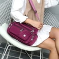 thumbnail image 2 of Bolso de hombro para mujer, bolso tipo mensajero, bolso tipo mensajero informal, hermoso color ROJO, 2 of 5