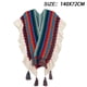 thumbnail image 2 of Poncho tipo capa de punto para mujer, cárdigan de punto tipo kimono con flecos para otoño e invierno, manta navideña, bufanda, regalos, 2 of 5
