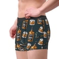 thumbnail image 2 of Kdxio Men's Boxer Briefs with Cigar Print - Comfortable and Breathable Underwear for Everyday Wear, 2 of 5