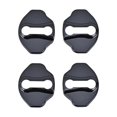 thumbnail image 1 of 4 piezas de protección para cerradura de puerta de coche, moldura protectora, accesorio interior, cubierta de cierre de cerradura de puerta de coche, negro, 1 of 8