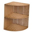 thumbnail image 4 of Estante Esquinero Tejido Estantería Compacta de 2 Niveles Repisa Resistente Portátil Pp Adecuada para Almacenamiento en Baño Sala Dormitorio Apartamen Grande, 4 of 8