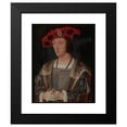 thumbnail image 2 of Jan Jansz Mostaert 20x24 Black Modern Framed Museum Art Print Titled - Portrait of a Man Putting on a Glove (1520), 2 of 5