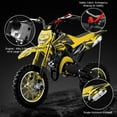 thumbnail image 5 of Ktoebyco 49cc Kids Dirt Bike, Gasoline Powered 2-Stroke Mini Motorcycle, 1-Seater, 1.5L Fuel Capacity, Yellow, 5 of 8