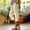 Beige, variant on Women's Split Hem Capri Pants, Elastic Waist with Pockets for Casual Daily Wear