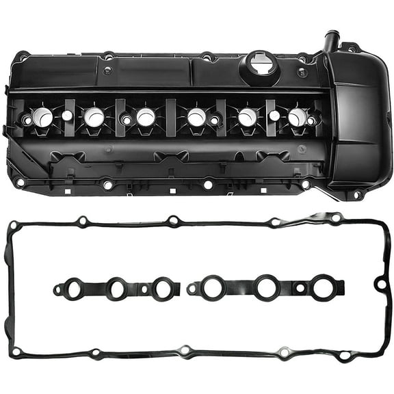 A-Premium Engine Valve Cover with Gasket & Seals Compatible with BMW 320i 325i 330i 325Ci 330Ci 325xi 330xi 525i 530i X3 X5 Z4 2002-2006