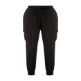 thumbnail image 2 of Pantalon Cargo Jogger pour Femmes Taille Haute à Cordon de Serrage avec Poches Coupe Ajustée Randonnée Entraînement Gris, 2 of 6