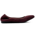 thumbnail image 5 of Ollio Women's Shoes Faux Suede Slip On Comfort Elasticated Square Toe Ballet Flat SF178, 5 of 6