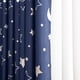 thumbnail image 2 of Cortina De 2 Piezas Para Dormitorio Con Estrella Plateada Y Luna Para Oscurecer Completamente El Dormitorio, Sala De Estar, Aislamiento Térmico, Tela De Cortina De Bloqueo De Luz, 2 of 7