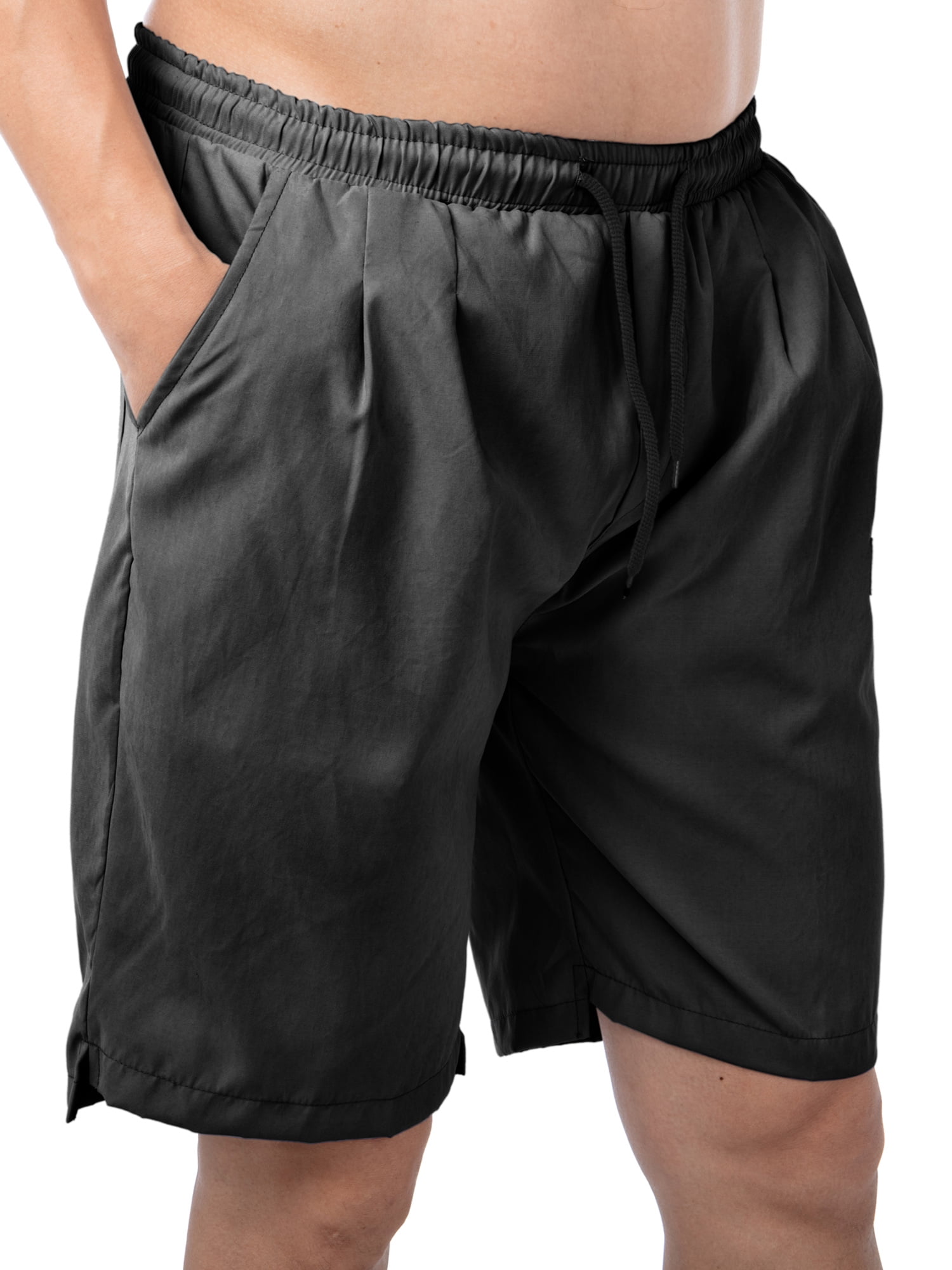 LELINTA Mens Casual Slim Cargo Shorts Big and Tall Shorts with Pockets ...