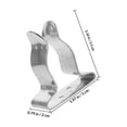 thumbnail image 2 of UPOUART 2Pcs Fixed Paddle Buckle Silver Paddle Holder Clip Marine Accessory for Fishing, 2 of 8