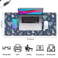 thumbnail image 5 of Long Mouse Pads for Desk,Dark Blue Princess Fairy Forest Pattern Desk Mats on Top Of Desks, Desk Mouse Pad Extra Large with 3mm Non-Slip Base and Stitched Edge for Gaming,Office,Work,Home 35.4"x15.7", 5 of 6
