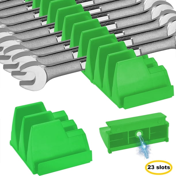 Soporte Almacenamiento Llave RATCHA MAGNO MAGRA Magnética 23 Piezas Organizador Modular Desmontable No Resbalón Regalo para Padre