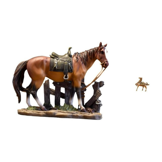 Estatua de caballo, adorno artístico para escritorio, colección de esculturas de resina, figura vintage, artesanía, regalo. Adorno de caballo para dec