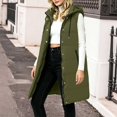 thumbnail image 4 of Yutgune Women's Long Hooded Puffer Vest Zip Up Snap Button Sleeveless Coat with Zipper Pockets, 4 of 7