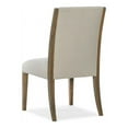 thumbnail image 2 of Bowery Hill Oak and Fabric Upholstered Side Chair in Brown White, 2 of 3