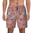 thumbnail image 2 of Goofa Color Flowers Printed Men's Swim Trunks Board Shorts Quick Dry Mens Swimming Trunks with Compression Liner,Breathable Fit Hawaii Beach Shorts-Medium, 2 of 9