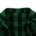 thumbnail image 6 of Gytharion Women's Long Shacket Jacket Lightweight Casual Long Sleeve Lapel Overcoat Loose Cozy Button Down Trench Coat Fashion Plaid Print Winter Outerwear with Pockets, 6 of 8