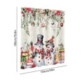 thumbnail image 2 of Christmas Bathroom Curtain, Waterproof 70.9 x 59.1 Inch Fabric Shower Curtain with Hooks for Holiday Home Decor and Bath Accessories H, 2 of 4