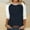 Black, variant on BLTIBY Sweatshirts for Women Trendy Crop Sweatshirt for Womens Patchwork Color 3/4 Sleeve Loose Round Neck Pullover Blouse Tunic Tops Light Blue S