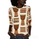 thumbnail image 2 of Otoño 3/4 Manga Tops para las Mujeres 2025 Blusa Impresa, Camiseta de Verano de Manga Corta Casual para Vestidos Diarios Vestidos, 2 of 9