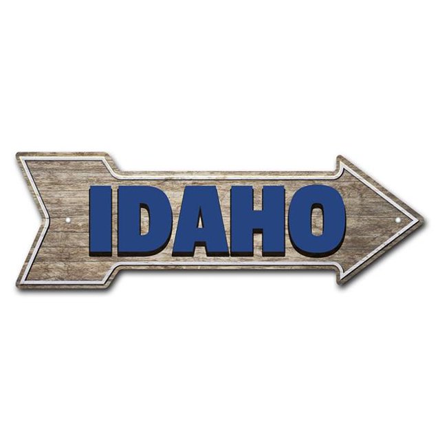 SignMission Arrow P--999804 6 x 18 Po de Large Idaho Arrow Signe