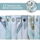 thumbnail image 4 of NEWSUYAA - Juego de cortina de ducha con diseño de tortuga marina para baño, color azul verdoso, con algas submarinas, impermeable, con ganchos, accesorios, 71" de largo, decoración de baño con, 4 of 6