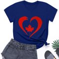 thumbnail image 2 of Camisas de Manga Corta para las Mujeres Impresión de Manga Corta Cuello Redondo, Camisa Casual de Poliéster para las Mujeres, Lavado de Manos, 2 of 8