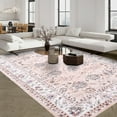 thumbnail image 5 of CAROMIO Area Rugs Washable Rug Vintage Rug Traditional Rug Foldable Thin Rug for Bedroom Living Room, 5' x 7' Pink, 5 of 7