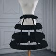 thumbnail image 2 of HUGFEGWE Jupon Cage 3 Cerceaux Jupon Crinoline pour Robes de Mariage Robe de Soirée Jupe Tutu CJB91-99720, 2 of 8