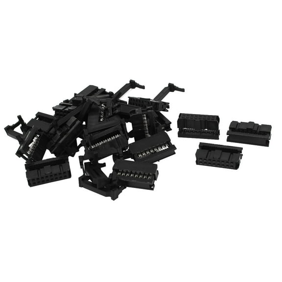 Unique Bargains 20Pcs FC-16P 16Pin 2.54mm Pitch ISP JTAG Socket Connector for Flat Ribbon Cable