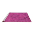 thumbnail image 2 of Ahgly Company Machine Washable Indoor Rectangle Abstract Pink Modern Area Rugs, 4' x 6', 2 of 4