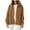 Brown, variant on Women's Shacket Jacket Casual Lightweight Long Sleeve Quilted Jackets Button Down Shirts Outerwear Tops with Pockets