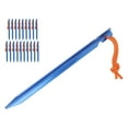thumbnail image 3 of Tent Stakes V Shape Heavy Duty Tent Peg With Ropes For Outdoor Camping Tent Accessories Blue, 3 of 8