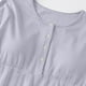 thumbnail image 4 of Camisón de media pantorrilla para mujer, color liso, cuello redondo, informal, moda, ropa para el hogar, camisón de media pantorrilla, falda de algodón para mujer, 4 of 5