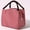 Red, variant on Insulated Lunch Bag for Women and Men, Portable Striped Thermal Lunch Box with Zipper & Handles for Work, School, Picnic, or Travel, Red (23 x 15 x 16 cm)