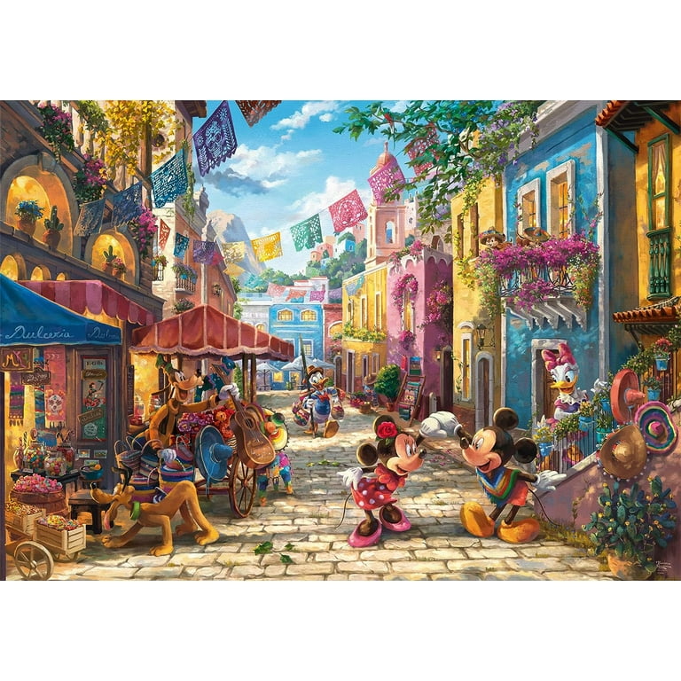 Schmidt Spiele 57397 Thomas Kinkade, Disney, Mickey and Minnie in Mexico, 6000 Piece Jigsaw Puzzle Schmidt Spiele 57397 Thomas Kinkade, Disney, Mickey and Minnie in Mexico, 6000 Piece Jigsaw Puzzle