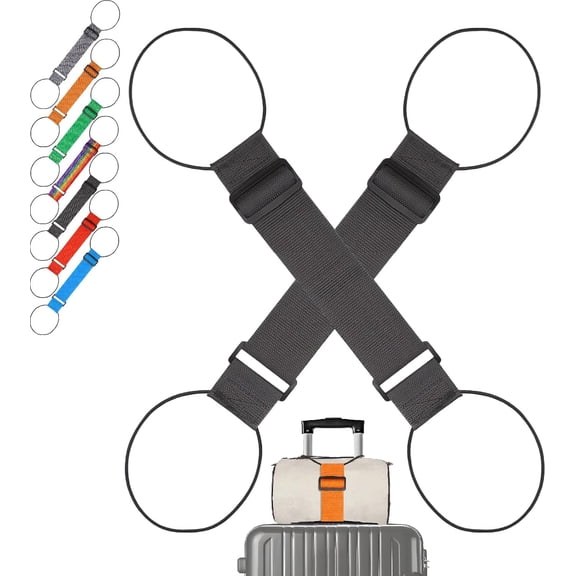 Multi Use Strong Luggage Connector Straps, Flexible and Adjustable Luggage Strap, Elastic Fastening Belt for Luggage, Luggages Essentials